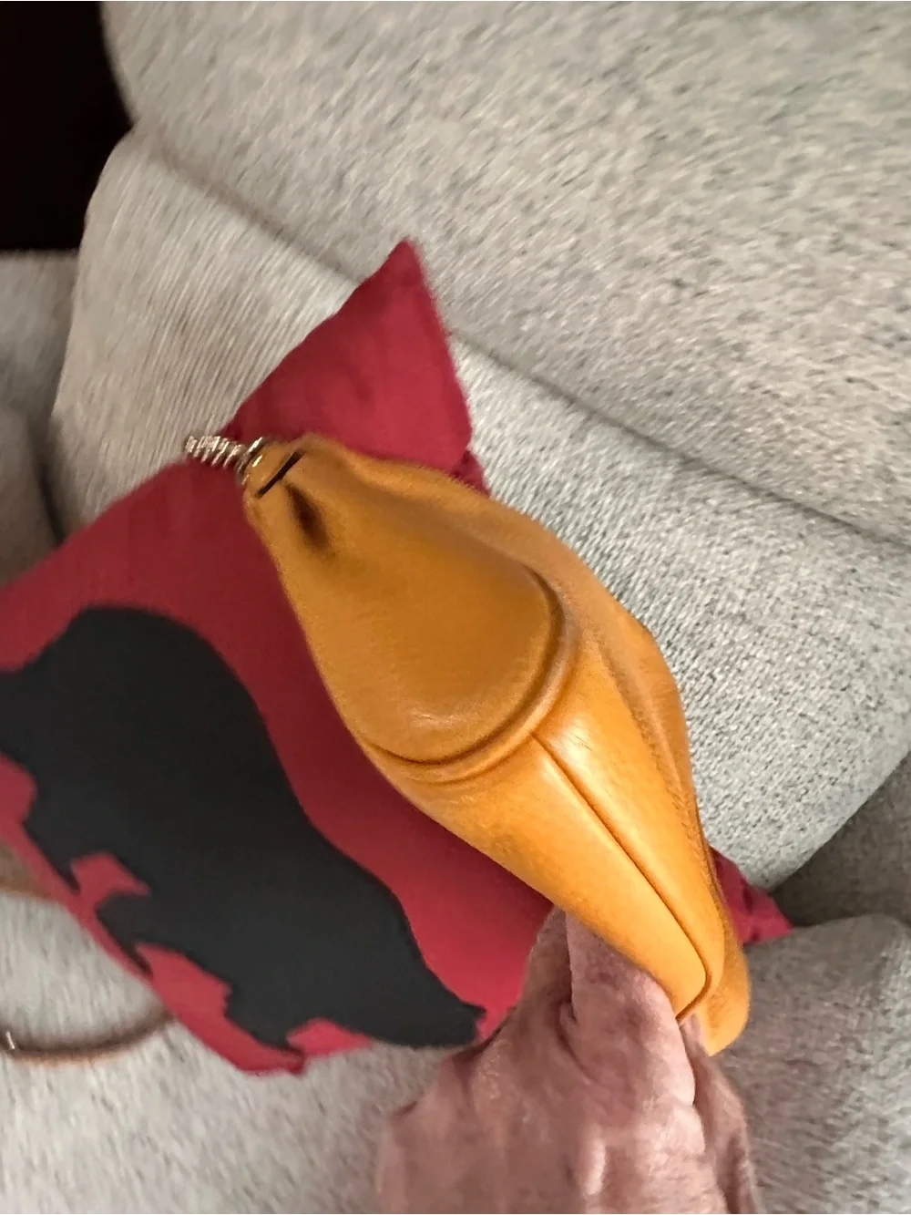 Coach Carrie Pebbled Leather Crossbody and chain handle in Mustard Yellow
